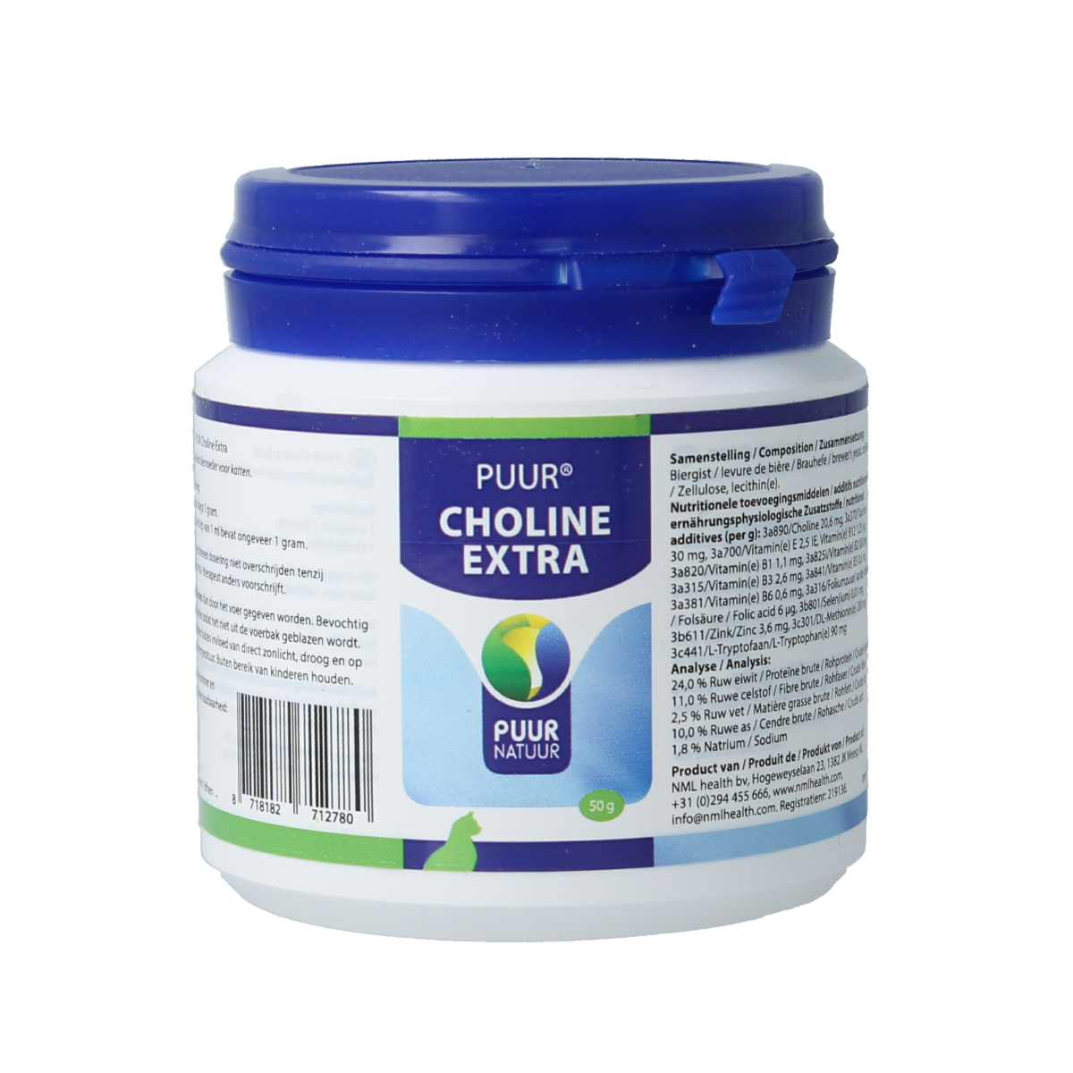 Puur Choline extra kat 50.00 Gram