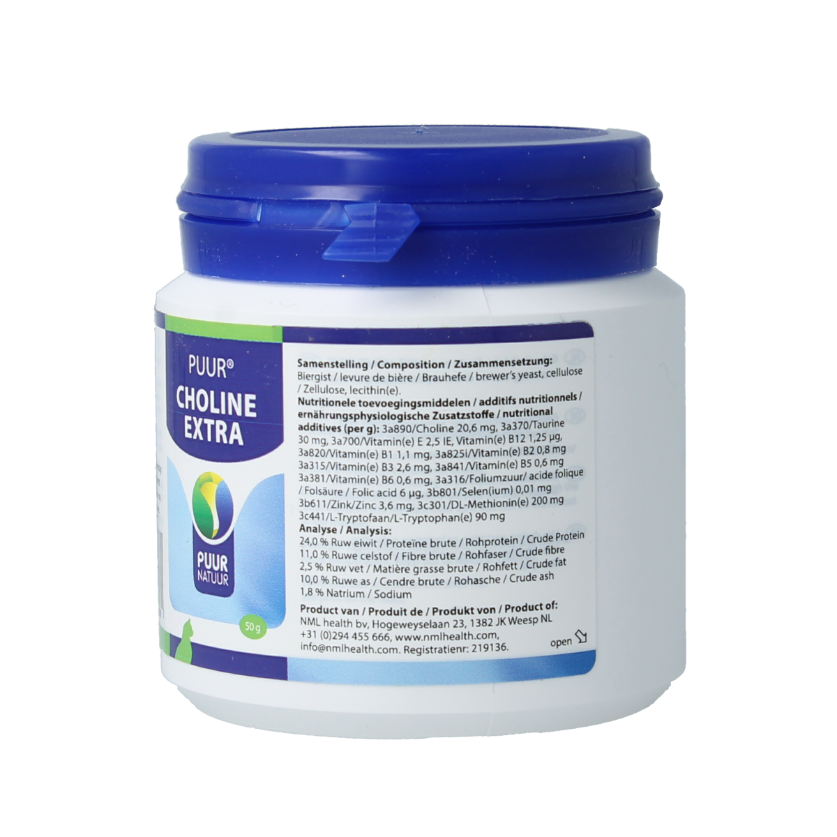 Puur Choline extra kat 50.00 Gram