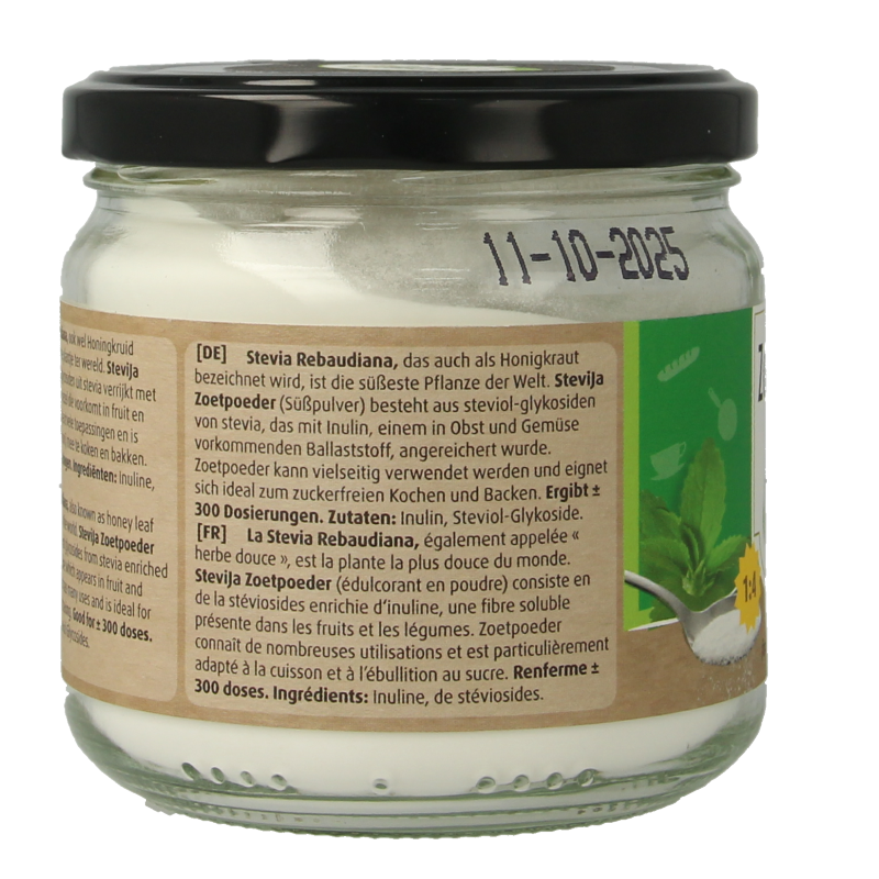 SteviJa Zoetpoeder - pot stevia 180 Gram