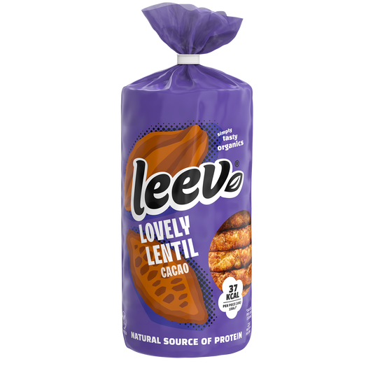 Leev Lovely lentil cakes cacao bio 130.00 Gram