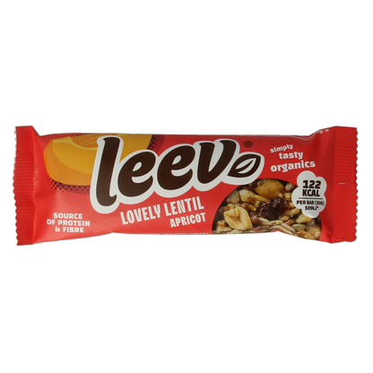 Leev Lovely lentil bar apricot bio 30 Gram
