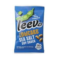 Leev Bio lowcarb snack soyabonen met zeezout 45.00 Gram