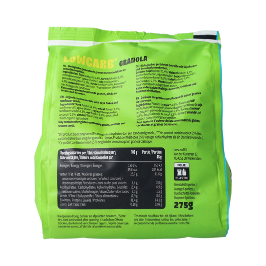 Leev Lowcarb granola bio 275.00 Gram
