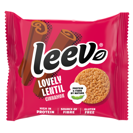 Leev Leev bio–LOVELY LENTIL wafels kaneel 20g (1x2st) 20.00 Gram