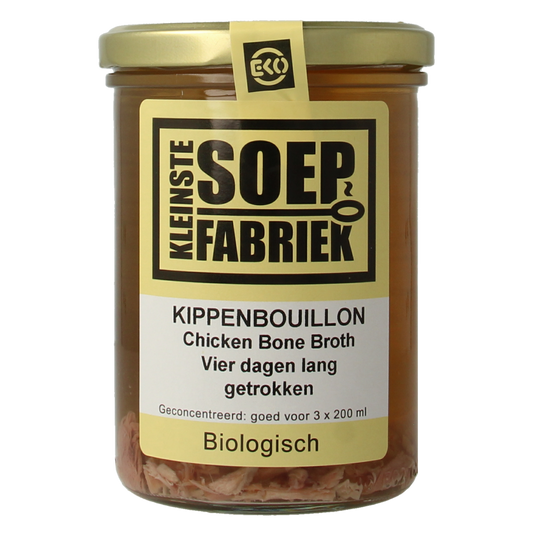 Kleinstesoepfabriek Kippenbouillon bio 400.00 Milliliter