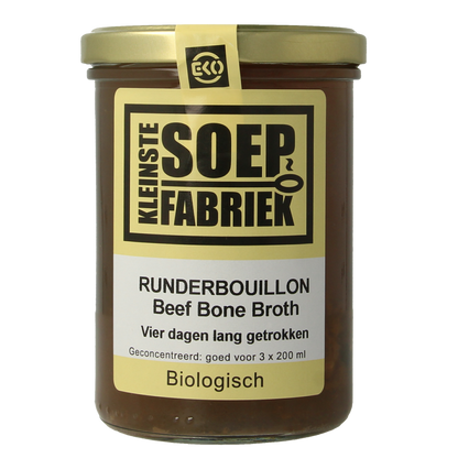 Kleinstesoepfabriek Runderbouillon bio 400.00 Milliliter