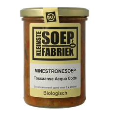 Kleinstesoepfabriek Acqua cotta Toscaanse minestronesoep bio 400 Milliliter
