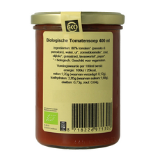 Kleinstesoepfabriek Pure tomatensoep bio 400 Milliliter