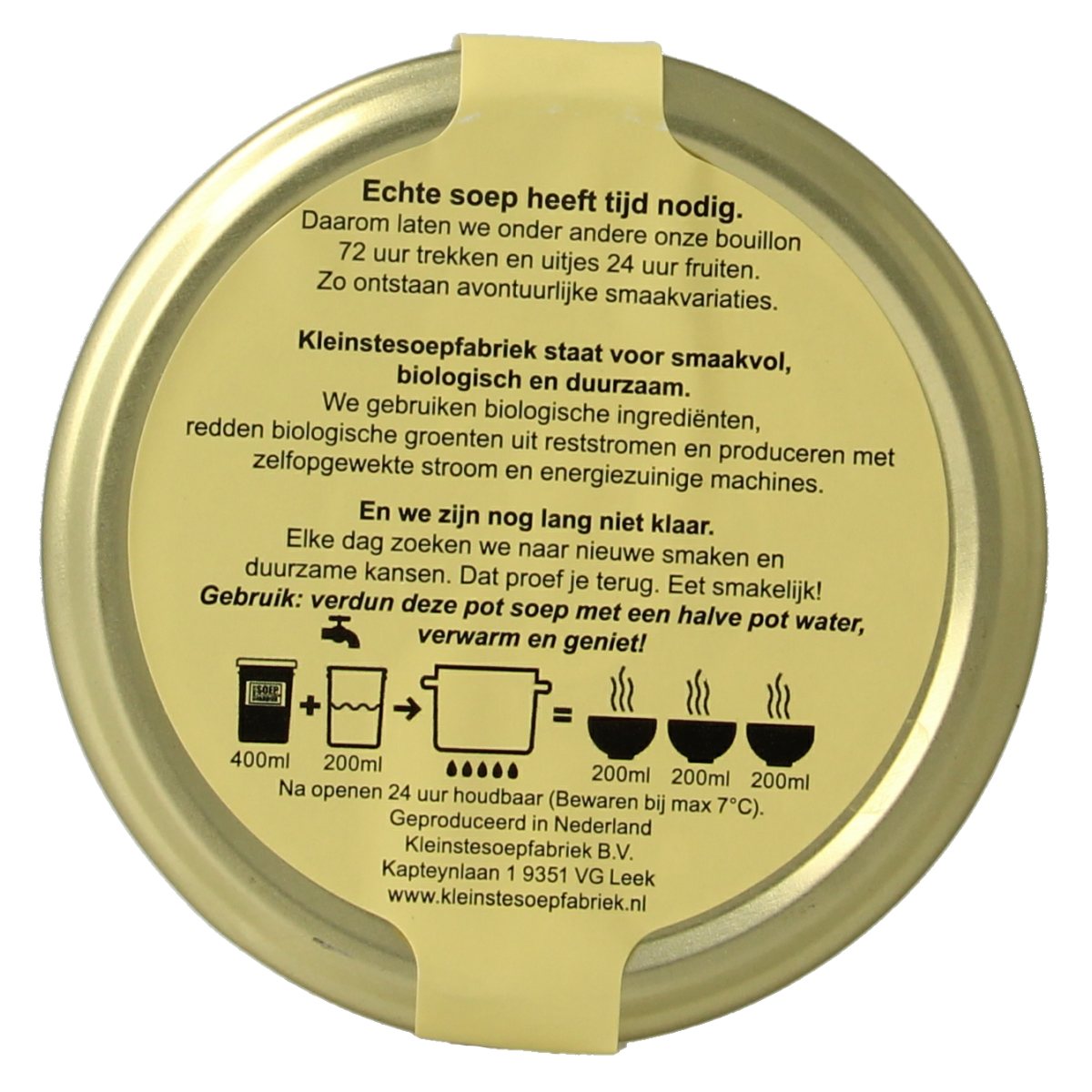 Kleinstesoepfabriek Goulash soep bio 400 Milliliter