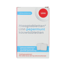 Linn Maagtabletten pepermunt 48.00 Kauwtabletten