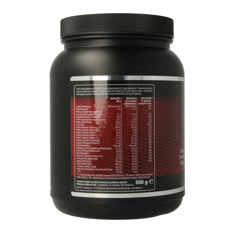 Dieet Pro Aardbei 500 Gram