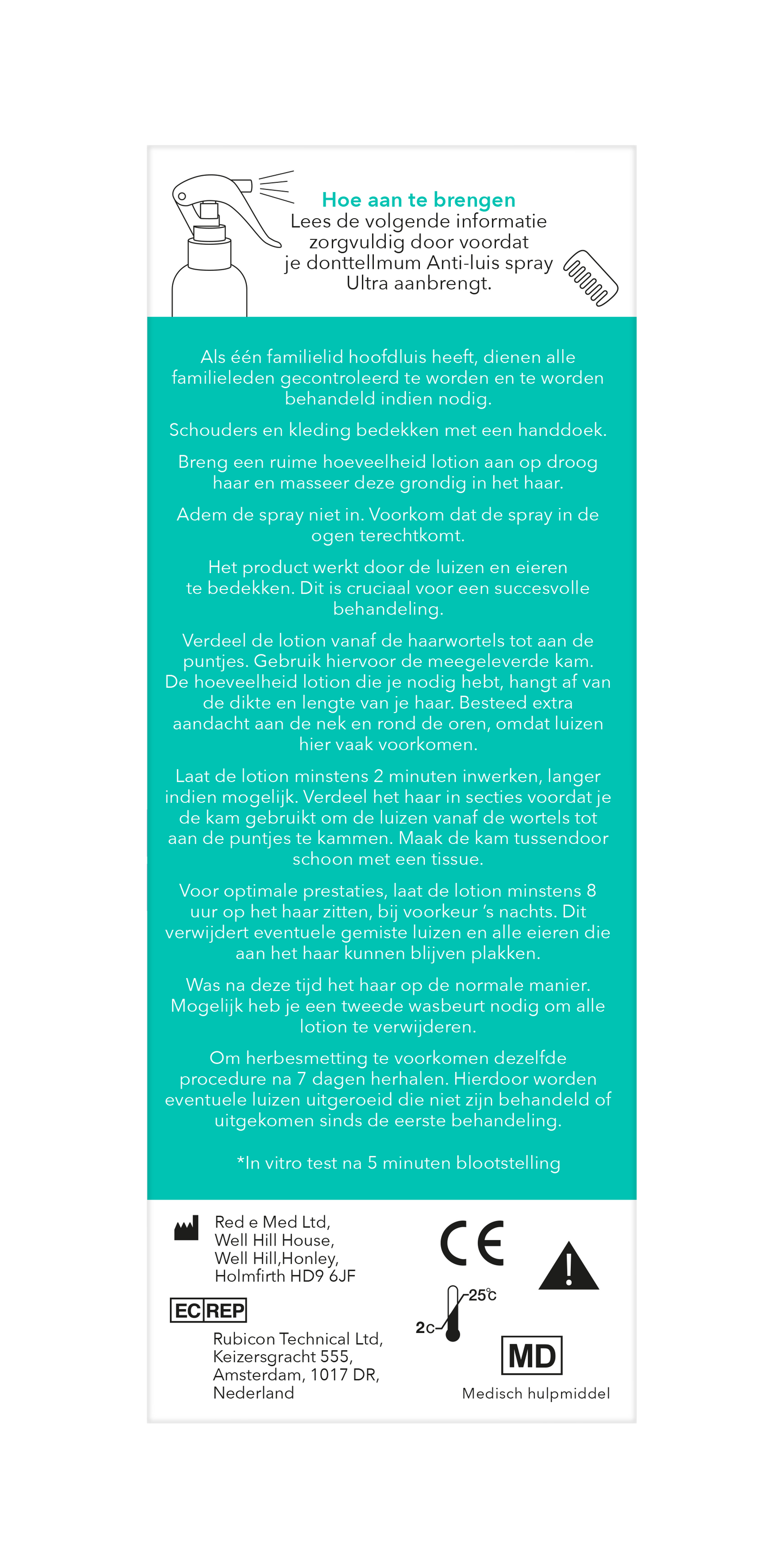 Donttellmum Anti luis spray ultra 120 Milliliter