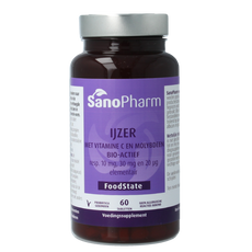 SanoPharm IJzer 10 mg & moly 20 mcg & C 30 mg 60.00 Tabletten