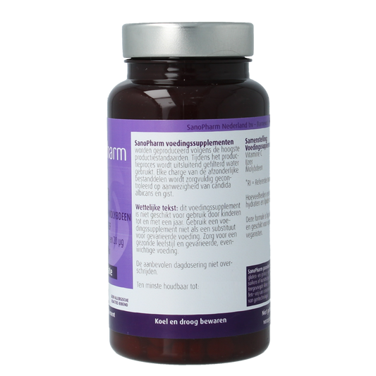 SanoPharm IJzer 10 mg & moly 20 mcg & C 30 mg 60.00 Tabletten