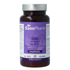 SanoPharm Zink 15mg & koper 1mg 60.00 Tabletten