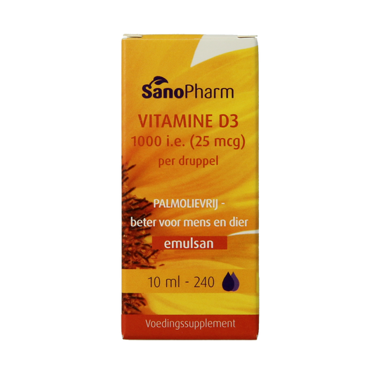 SanoPharm Vitamine D3 1000IE Emulsan 10.00 Milliliter