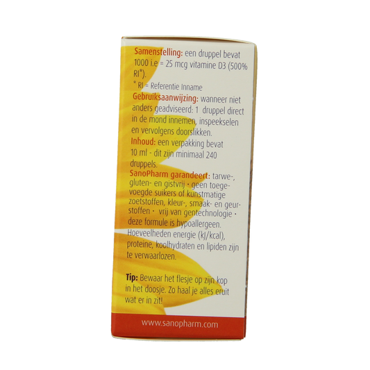 SanoPharm Vitamine D3 1000IE Emulsan 10.00 Milliliter