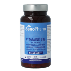 SanoPharm Vitamine B12 methyl adenosylcobalamine 500mcg 60.00 Zuigtabletten