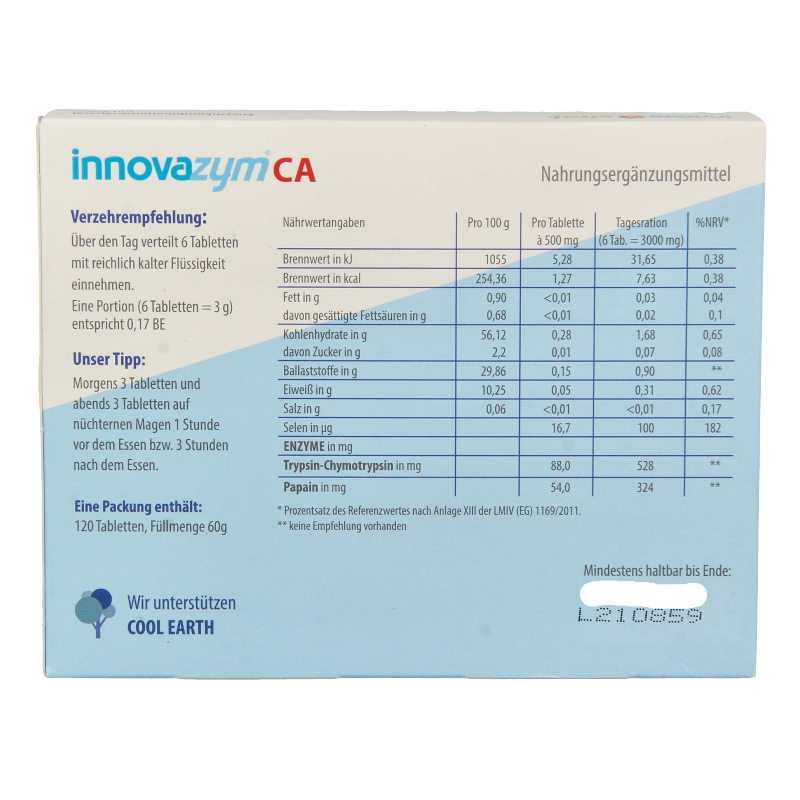 SanoPharm Innovazym CA 120 Tabletten