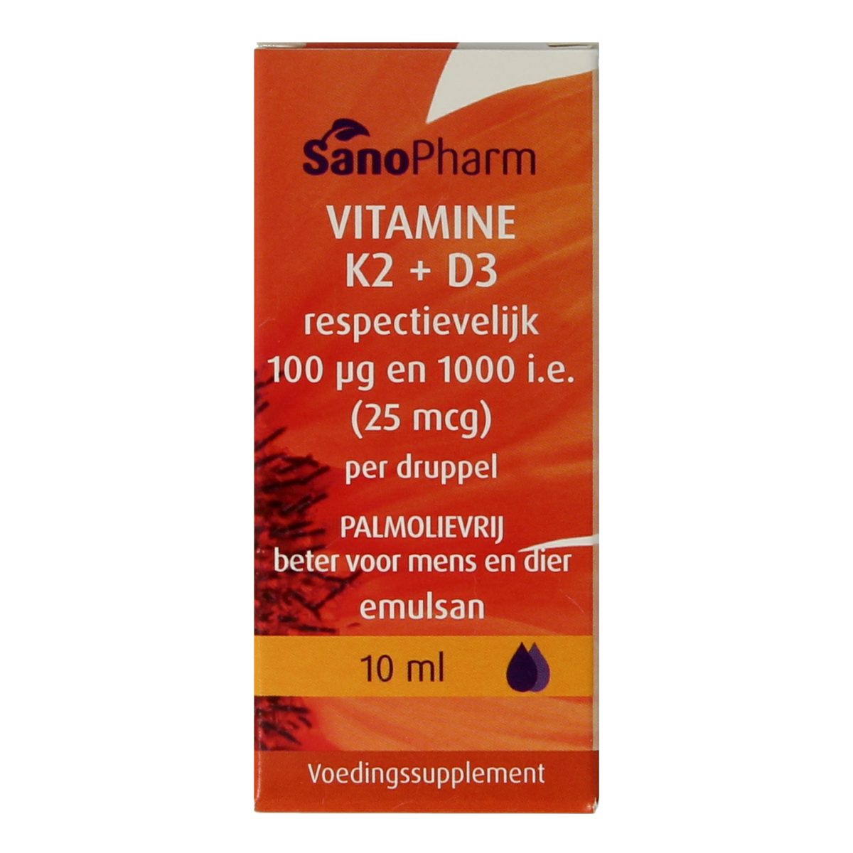 SanoPharm Vitamine K2 D3 emulsan 10.00 Milliliter