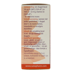 SanoPharm Vitamine K2 D3 emulsan 10.00 Milliliter