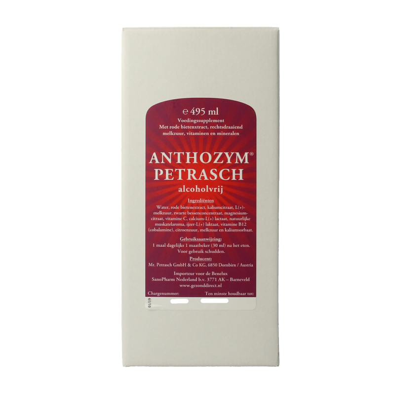 Petrasch Anthozym alcoholvrij 495 Milliliter