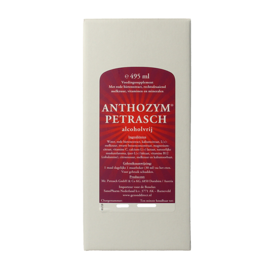 Petrasch Anthozym alcoholvrij 495 Milliliter