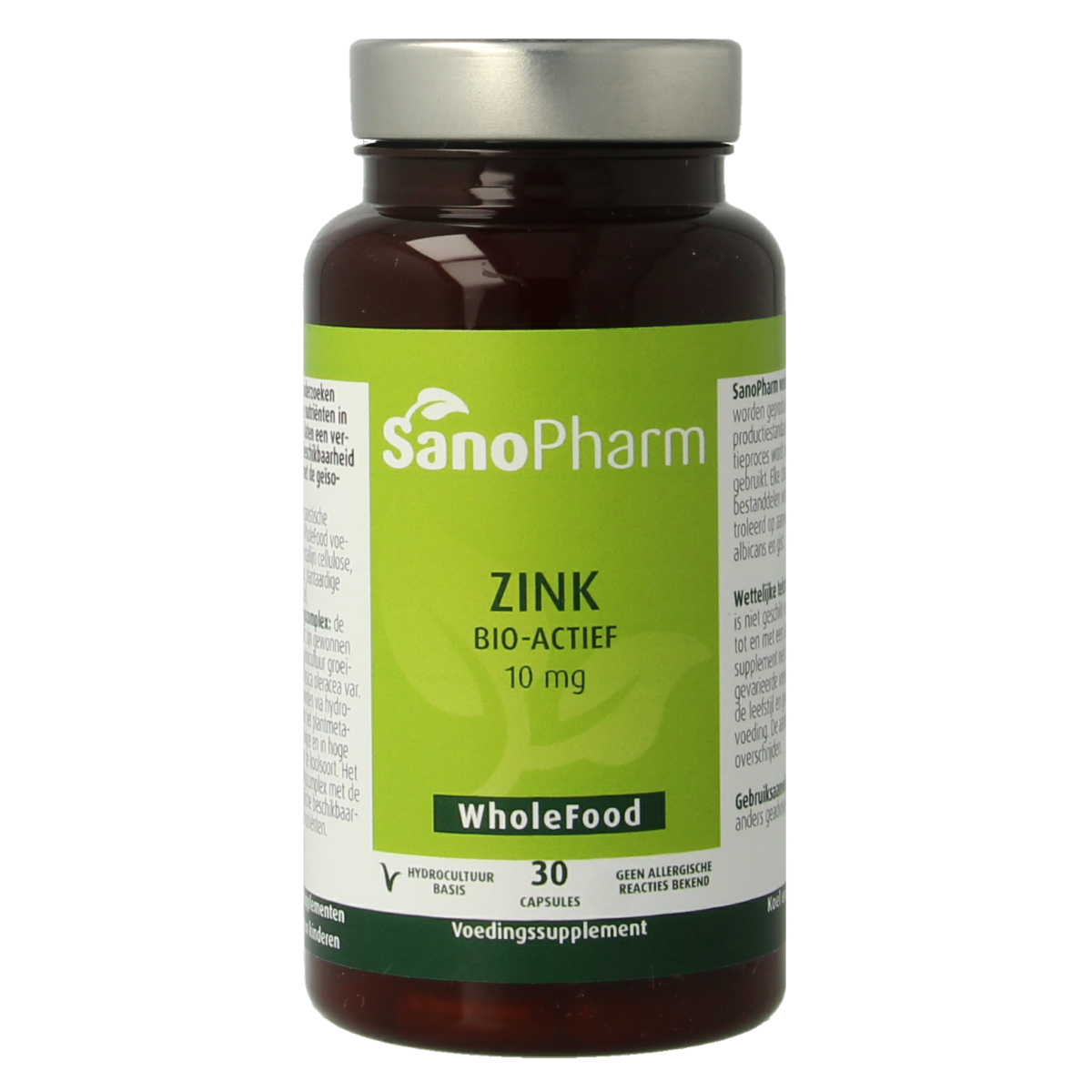 SanoPharm Zink  wholefood 30.00 Capsules