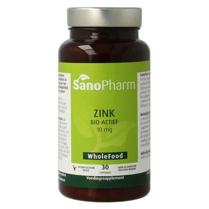 SanoPharm Zink  wholefood 30.00 Capsules