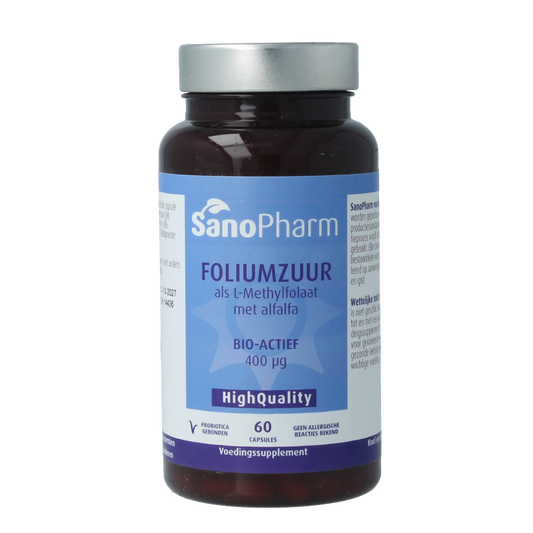 SanoPharm Foliumzuur met alfalfa high quiality 60 Capsules