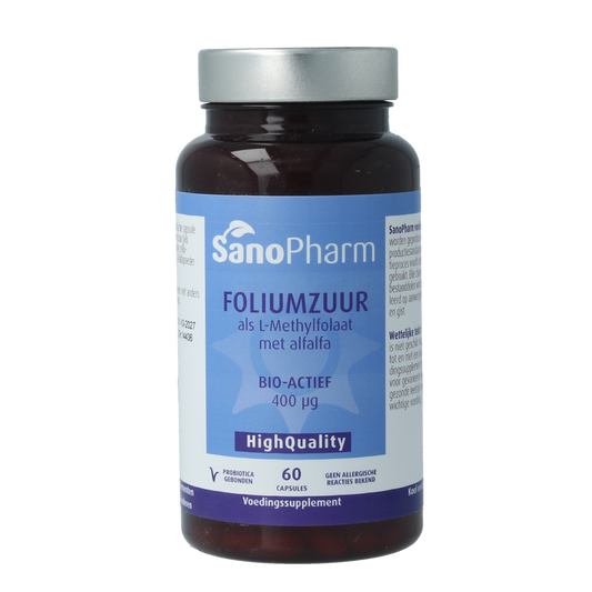 SanoPharm Foliumzuur met alfalfa high quiality 60.00 Capsules