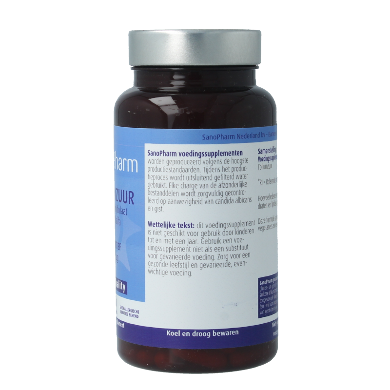SanoPharm Foliumzuur met alfalfa high quiality 60 Capsules