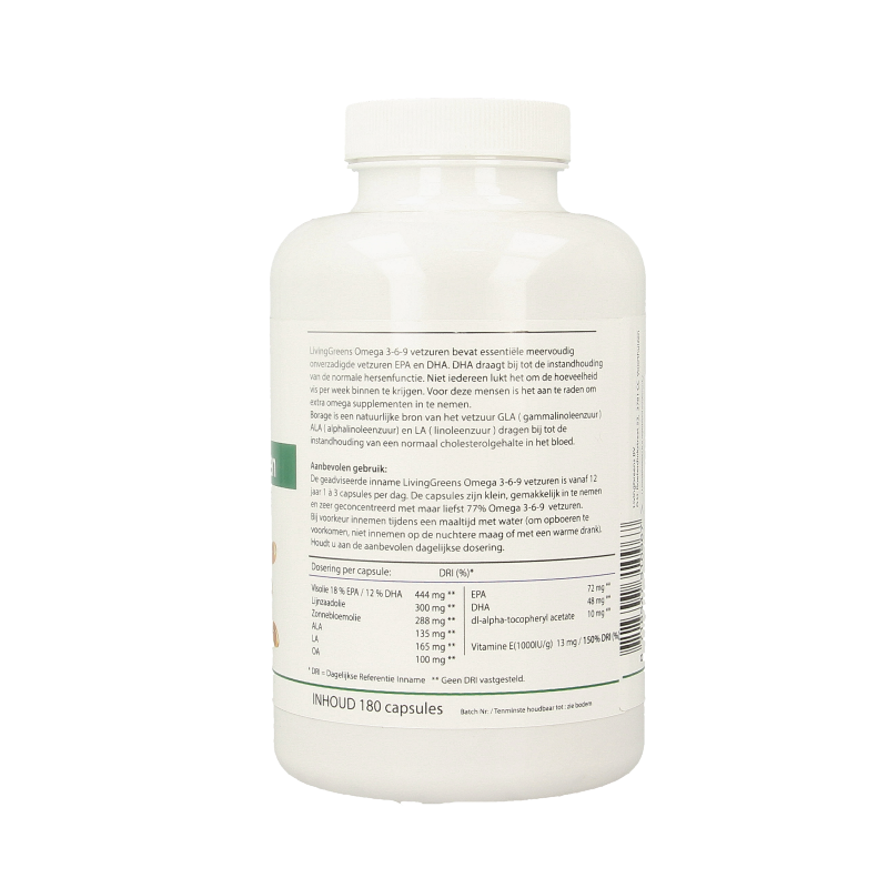 Livinggreens Omega 3-6-9 complex 180 Capsules