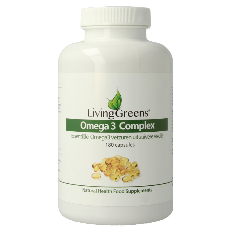 Livinggreens Omega 3 visolie complex 180 Capsules