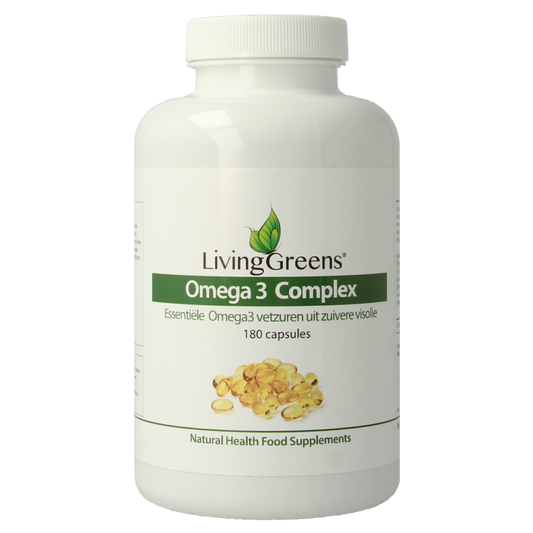 Livinggreens Omega 3 visolie complex 180 Capsules