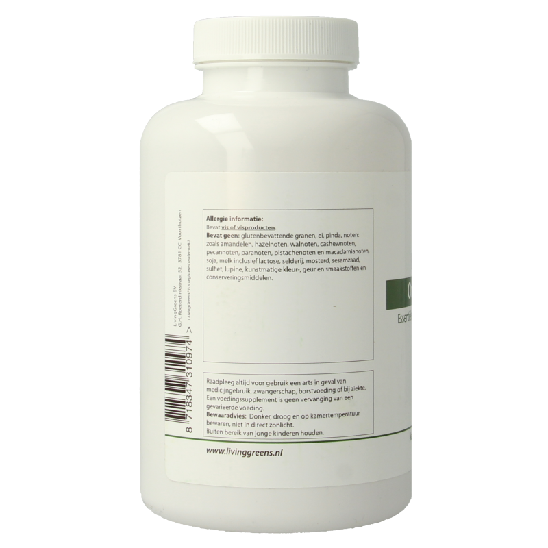 Livinggreens Omega 3 visolie complex 180 Capsules