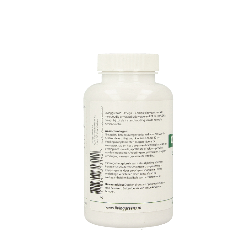 Livinggreens Omega 3 visolie complex 60 Capsules