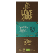 Lovechock Sweet nibs & seasalt bio 70.00 Gram