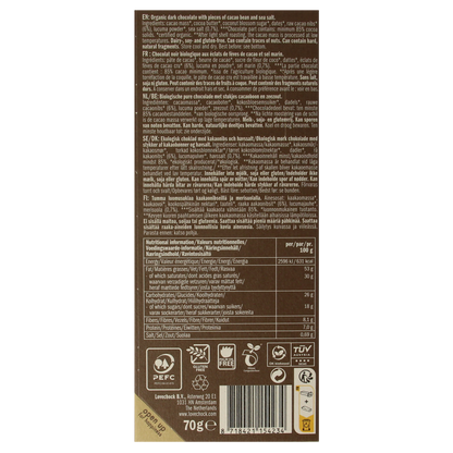 Lovechock Sweet nibs & seasalt bio 70.00 Gram
