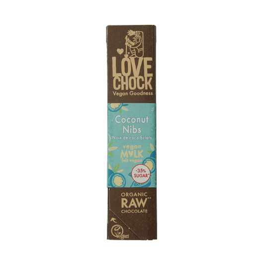 Lovechock M'lk coconut nibs bio 40 Gram