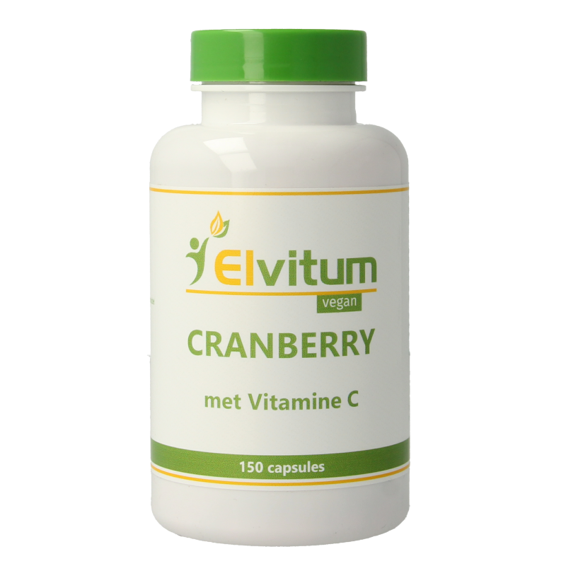 Elvitum  Cranberry + 60mg vitamine C 150 Vegetarische capsules