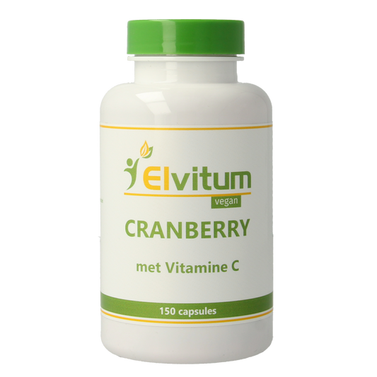 Elvitum  Cranberry + 60mg vitamine C 150.00 Vegetarische capsules