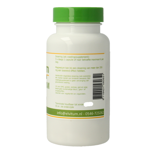 Elvitum  Magnesium citraat 90.00 Vegetarische capsules