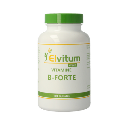 Elvitum  Vitamine B-forte gistvrij 180.00 Vegetarische capsules