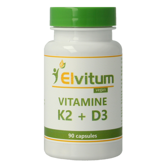 Elvitum  Vitamine K2 & D3 90 Vegetarische capsules