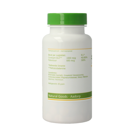 Elvitum  Vitamine B12 1000mcg + foliumzuur 270 Zuigtabletten