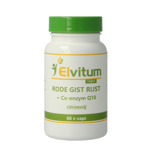Elvitum  Rode gist rijst met Q10 60 Vegetarische capsules