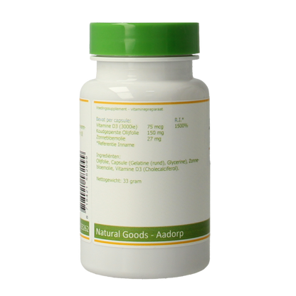 Elvitum  Vitamine D3 3000IE/75mcg 120 Capsules