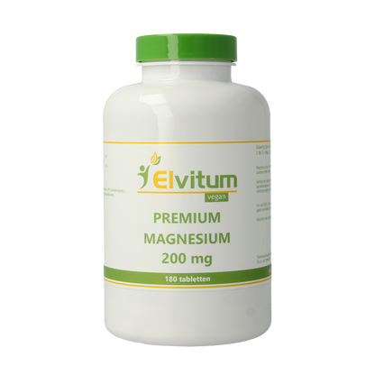 Elvitum  Premium magnesium 200mg 180.00 Tabletten