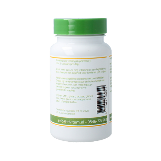 Elvitum  Vitamine D3 1000IE/25mcg 120.00 Capsules